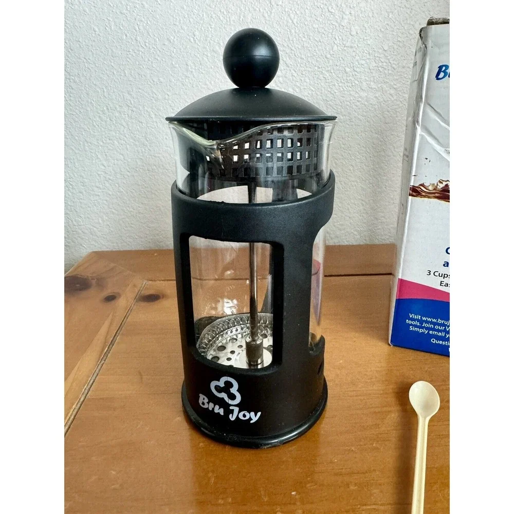 Bru Joy French Press/ Tea Maker New In Box, 3 Cups‎ 350 Ml